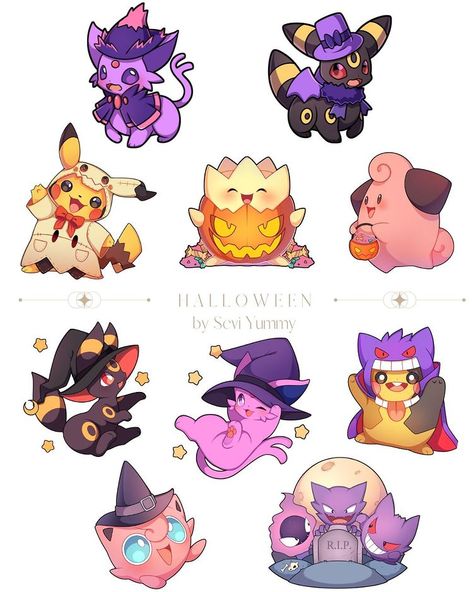 Halloween Pokemon, Pokemon Halloween, Halloween Pumpkin Designs, Ipad Art, October 29, Pumpkin Design, Cute Animal Drawings, Cute Pokemon, Pokemon Art