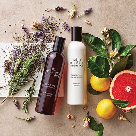 Lifestyle photography for John Masters Organics, by Chen Design Associates Organic Conditioner, John Masters Organics, Lavender Rosemary, Good Shampoo And Conditioner, Organic Protein, Organic Shampoo, Hair Care Brands, Nourishing Shampoo, Beauty Products Photography