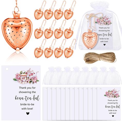 PRICES MAY VARY. An All Inclusive Package: each bridal shower party favor includes 30 sets of beautifully crafted items, heart shaped tea infusers, thank you cards, organza bags and a roll of the twine; The package is designed to cater to as many as 30 guests at your wedding Versatile Usage: these tea party favors are not only ideal for bridal showers, but they could also be the ideal presents for bachelorette parties, wedding parties, anniversaries, etc.; The personal and custom touches add cha Tea Party Bridal Shower Favors, Tea Bag Favors, Faith Rose, Elegant Table Decorations, Marble Tumbler, Tea Steeper, Bridal Shower Tea Party, Tea Infusers, Country Bridal Shower