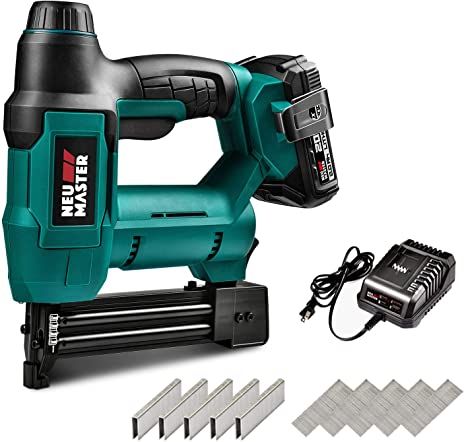 Cordless Brad Nailer, NEU MASTER NTC0023 Rechargeable Nail Gun/Staple Gun for Upholstery, Carpentry and Woodworking Projects, Including 20V Max. 2.0Ah Li-ion Battery and Charger - - Amazon.com Vertical Axis Wind Turbine, Hardie Siding, Brad Nailer, Staplers, Magnetic Levitation, Brad Nails, Top List, Carpet Installation, Cordless Tools