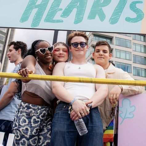 Kizzy Edgell, Corinna Brown, Pride 2023, Heartstopper Cast, Ya Series, London Pride, Adore Delano, Alice Oseman, Heart Stopper