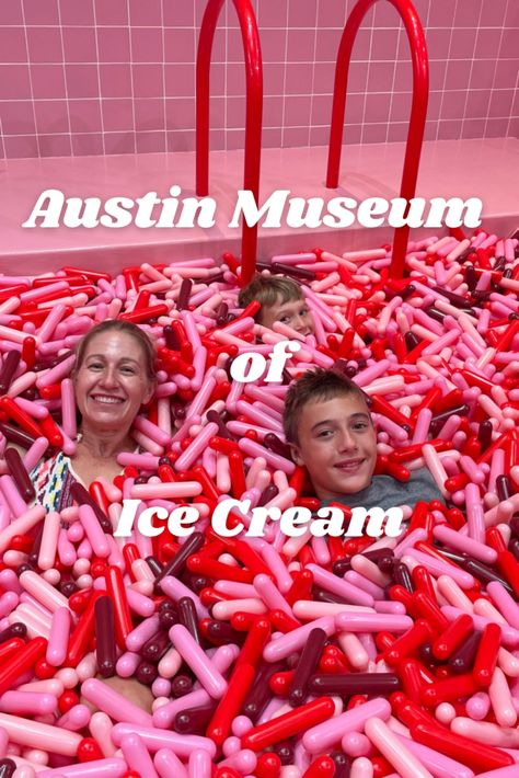 Austin With Kids, Austin Texas Travel, Ice Cream Museum, Museum Of Ice Cream, Birthday Party Places, Texas Places, Cookies Theme, Texas Roadtrip, New Museum