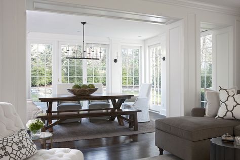 breakfast room nook Dining Room Bump Out, Sunroom Dining, Dining Room Nook, Farm House Dining Room, Dining Room Renovation, Bump Out, Transitional Dining Room, Dining Room Remodel, Morning Room