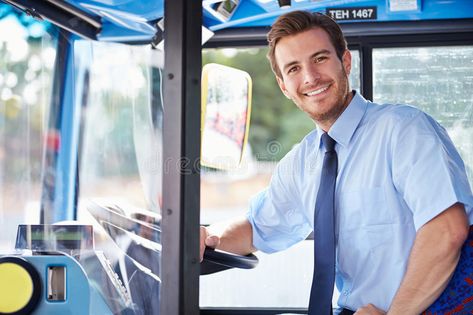 Portrait Of Bus Driver Behind Wheel. Looking To Camera Smiling , #AD, #Driver, #Bus, #Portrait, #Smiling, #Camera #ad Perth Airport, Competitive Intelligence, Smile Images, Mini Bus, Car Rental Service, Rental Company, Bus Driver, Stock Photography Free, Buses