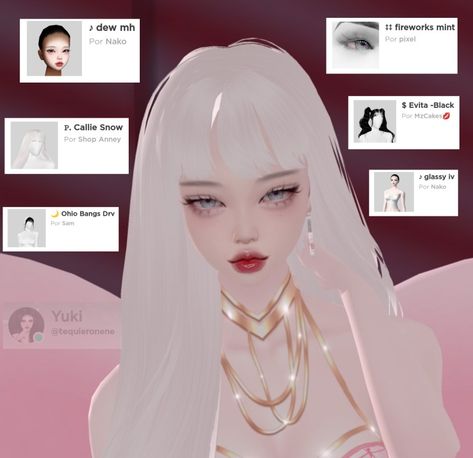 Total: 2.968 - Juego/Game: IMVU Imvu Outfits Ideas Cute Y2k, Imvu Head Ideas, Imvu Face Ideas, Imvu Avatar Ideas, Imvu Face, Imvu Avi Ideas, Imvu Hair, Imvu Icons, Outfit Ideaa