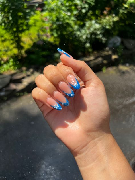 Stitch Theme Nails, Simple Lilo And Stitch Nails, Lilo And Stitch Inspired Nails, Stitch Nail Designs Easy, Cute Stitch Nails, Stitch Inspired Nails, Stitch Nails Short, Lilo And Stitch Nail Designs, Aesthetic Lilo And Stitch