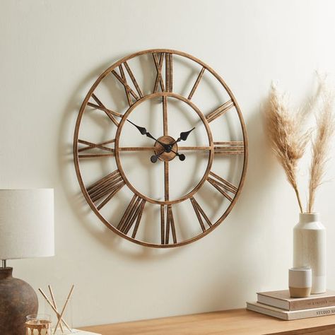 Wall Clock Design Ideas, Wall Clock Decor Living Room, Skeleton Wall Clock, Clock Design Ideas, Square Clocks, Skeleton Clock, Living Room Wall Color, Bedroom Wall Clock, Living Room Clocks