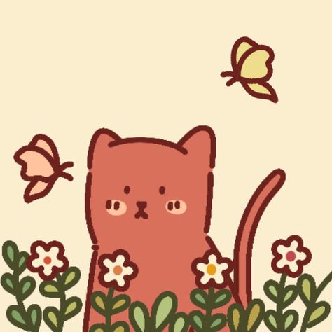 Cottagecore Contacts Icon, Game App Icon Aesthetic, Cottagecore Widgets, Cottagecore Aesthetic Icon, Flower Homescreen, Cat App Icon, Cottagecore Drawing, Phone Makeover, Cottagecore Icons