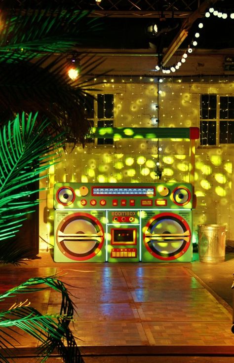 Jamaican Theme Party Decoration, 70s Pool Party Theme, Reggae Theme Party, Boombox Prop, Staff Christmas Party, Rasta Party, Jamaican Party, Reggae Party, 70s Party Theme