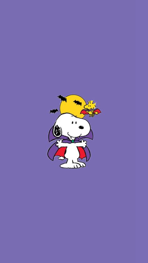 Vampire, snoopy - snoopy wallpaper - snoopy - Halloween snoopy - snoopy & Charlie -  wallpaper - background - Lock Screen- purple wallpaper Snoopy