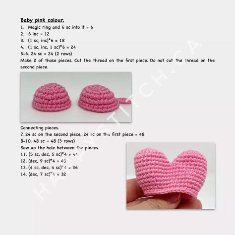 How To Crochet A Heart Pattern, Crochet Amigurumi Heart Free Pattern, Stuffed Heart Crochet Pattern, Crochet Heart Keychain Pattern, Crochet Puffy Heart, Free Crochet Valentines Ideas, Easy Crochet Heart Pattern Free, Heart Amigurumi Free Pattern, Amigurumi Heart Free Pattern