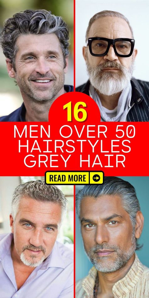 For 70-year-old men, inspiration for short hairstyles with grey hair is abundant. The classic mullet haircut takes on a modern twist, incorporating grey color for a distinguished appearance. This style is ideal for those who want to embrace their age while staying trendy. Silver Grey Hair Color Men, Men’s Haircut Grey Hair, Men's Hairstyles Short, Men’s Salt And Pepper Hair, Men’s Silver Hair Styles, Grey Hair Color Men, Silver Foxes Men Over 50 Long Hair, Classic Mullet, Grey Hair Styles