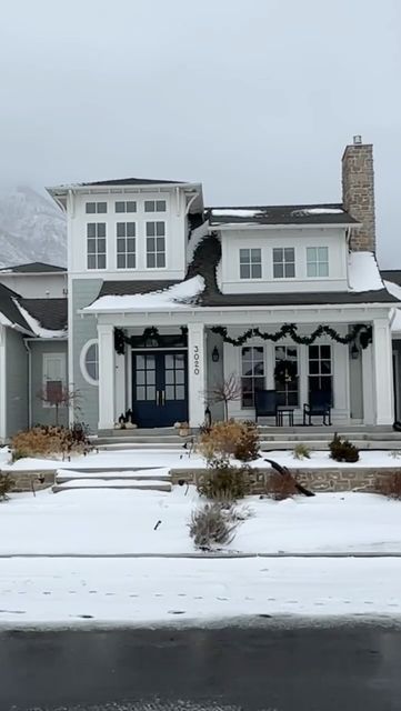 Lisa | Building Utah | Design | LifeStyle on Instagram: "Recognize this Instagram viral house? It’s tucked under a blanket of snow right now. Build @bluerockutah Architectural Design @stevetiek 🎥 @buildingutah ✨follow @buildingutah for more home and design inspiration in your feed #howyouhome #houselove #utahdesigner #utahdesigners #utahhomes #lightandbright #rshome #smploves #buildingutah" Building Utah, Utah Houses, Utah House, Utah Home, Architectural Design, A Blanket, Utah, Building A House, Architecture Design