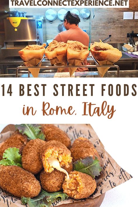 Best street food in Rome Italy Food To Try In Italy, Gelato Rome Italy, What To Eat In Rome Italy, Places To Visit In Rome Italy, Best Things To Do In Rome Italy, Food Tour Rome, Foods In Italy, Rome Like A Local, Travestere Rome Restaurants