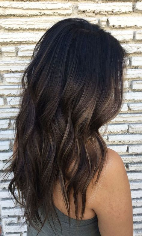 Subtle Balayage Brunette, Wine Hair, Chocolate Hair, Balayage Hair Dark, Brown Hair Balayage, Long Dark Hair, Brown Highlights, Balayage Brunette, Hair Color Balayage