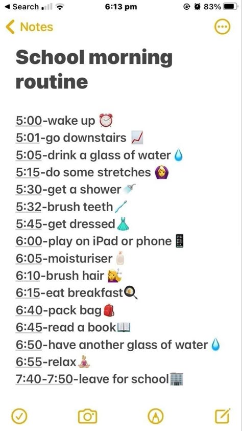 Before School Routine, Good Apps For Iphone, Morning Checklist, Routine Schedule, Daily Routine Planner, School Routine, Good Excuses, Routine Planner, Learning To Say No