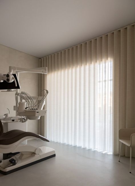 Dentology+ Clinic - Healthcare Snapshots Colour Blocking Interior, Calming Interiors, Smooth Concrete, Wooden Cubes, Norm Architects, Dental Surgery, Clinic Design, Material Palette, Luxury Retreats