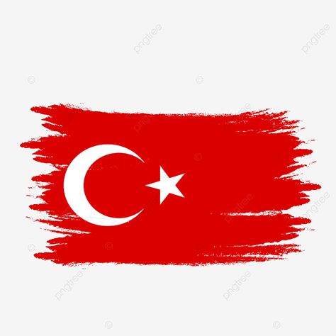 Flag Turkey, Brush Png, Peru Flag, Vietnam Flag, Malaysia Flag, Happy Birthday Balloon Banner, Turkey Flag, Transparent Watercolor, Eid Crafts