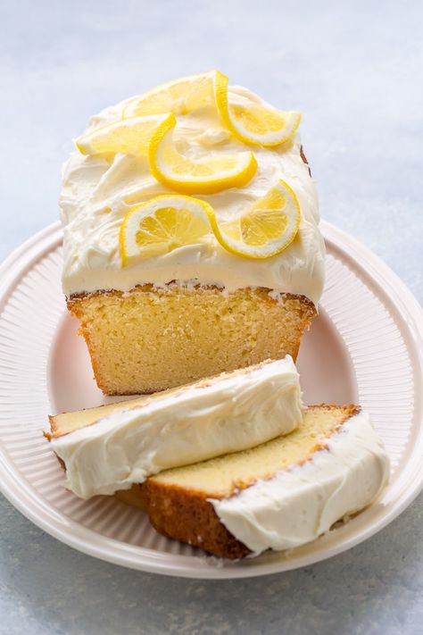 My homemade Lemon Pound Cake with Lemon Cream Cheese Frosting is dense yet moist – and bursting with flavor! A reader recently asked me if she could easily turn my lemon cupcakes into a pound cake. Sadly, the answer was no. But lucky for us, that’s not the end of this story! Because I couldn’t... Dense Cheesecake, Lemon Cake With Cream Cheese, Lemon Cream Cheese Icing, Homemade Lemon Cake, Cakes Frosting, Frosting Cake, Cream Cheese Frosting Cake, Lemon Pound Cake Recipe, Baker By Nature