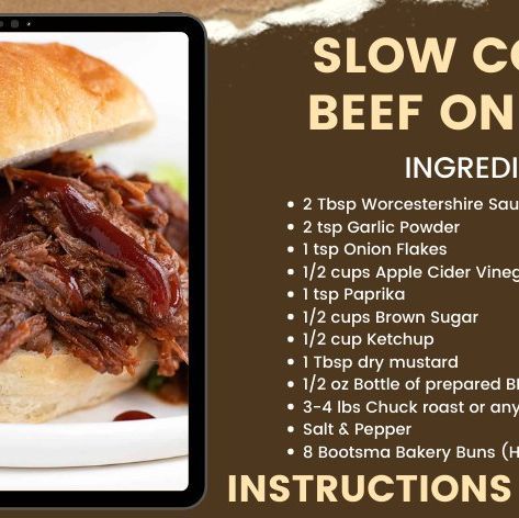 Bootsma Bakery on Instagram: "Well Baked Wednesday~ Slow Cooker Beef on a Bun! Perfect for feeding a crowd, delicious tender beef complimented by Bootsma Bakery's fresh buns😋 Whether it's brown, white, brioche, or slider, we've got your buns covered! Call 403-942-3336 or stop by the bakery to pick up your buns today!🍔 #webakeyousmile #lethbridge #bun #yql #lethbridgelocal #community #BootsmaBakery #Shoplocal #bakery #donuts #grill #bbq #burger #cheesebuns" Beef On A Bun For A Crowd, Beef On A Bun Slow Cooker, Beef On A Bun, Fresh Buns, On A Bun, Bbq Burger, Cheese Buns, Pulled Beef, Recipes Family