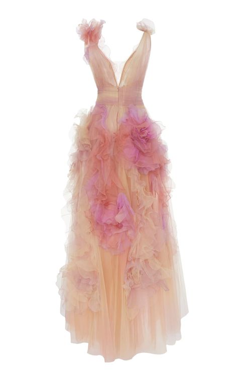 Flowers Handmade, New 2023, Grad Dresses, Pink Ruffle, Glam Dresses, Mode Inspo, Fancy Dresses, Look Chic, Dream Dress