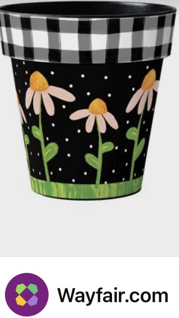 Plastic Container Painting Ideas, Flower Pot Decorating Ideas, Diy Painted Flower Pots Design, Painted Clay Pots Ideas, Flower Pots Indoor, Terra Cotta Pot Crafts Diy, Clay Pot Projects, Flower Pot People, Song Art