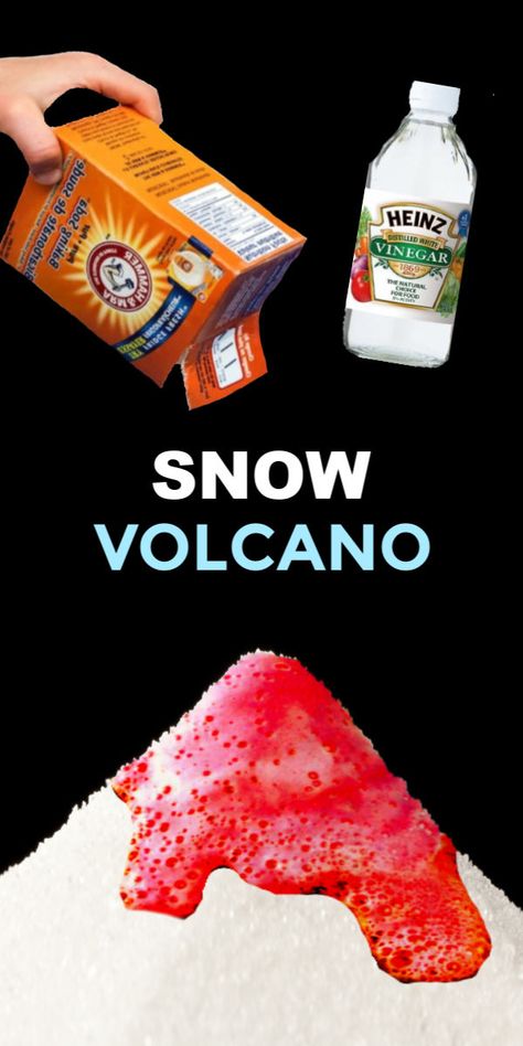 Take winter play to the next level and make a snow volcano! This experiment is great for preschool and elementary. #snow #snowcrafts #snowactivitiesforpreschool #snowexperimentsforkids #snowvolcano #snowvolcanoforkids #snowvolcanohowtomake #snowvolcanoexperiment #volcanoprojectforkids #volcanoexperiment #winterscienceexperimentforkids #growingajeweledrose #activitiesforkids Snow Making For Kids, Snow Volcano For Kids, Snow Volcano Experiment, Science Volcano Experiment, Preschool Volcano Experiment, Science For Preschool, Toddler Volcano Experiment, Snow Volcano, Frozen Erupting Snow