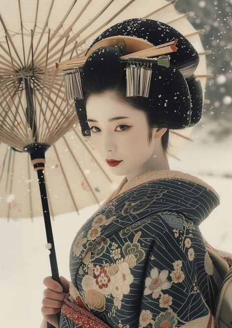 Japanese Theme, Japanese Umbrella, Memoirs Of A Geisha, Kimono Japan, Traditional Japanese Kimono, Geisha Art, Portrait Photography Women, 3d Tattoo, Japanese Geisha