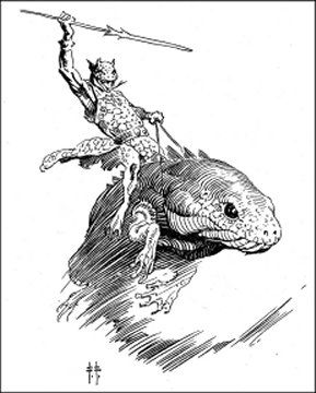 Pellucidar and Other Worlds Art of Edgar Rice Burroughs Edwin Austin Abbey, Frazetta Art, Robert E Howard, Ink Techniques, Comic Inspiration, Edgar Rice Burroughs, Animal Reference, Lizard Print, Frank Frazetta