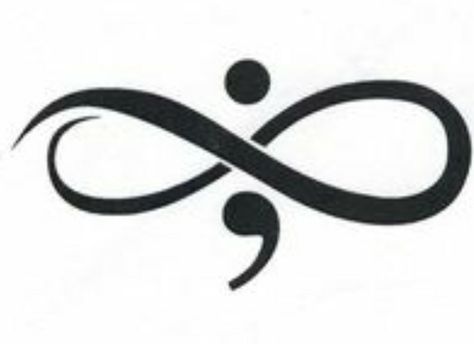 Arrow Semicolon Infinity Tattoo, Infinity With Semicolon, Infinity Semi Colon, Arrow Semi Colon And Infinity Tattoo, Infinity Tattoo With Semi Colon, Semi Colon Arrow Tattoo Ideas, Semi-colon Tattoo Meaning Quote, Creative Semi Colon Tattoos, Semi Colon Tattoos For Women