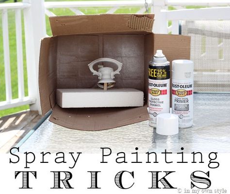 Spray-Painting-Tips-and-Tri Painting Tricks, Brass Light Fixture, Leftover Paint, Painted Trays, Gold Spray Paint, Paint Remover, Paint Supplies, Drip Painting, Brass Lighting