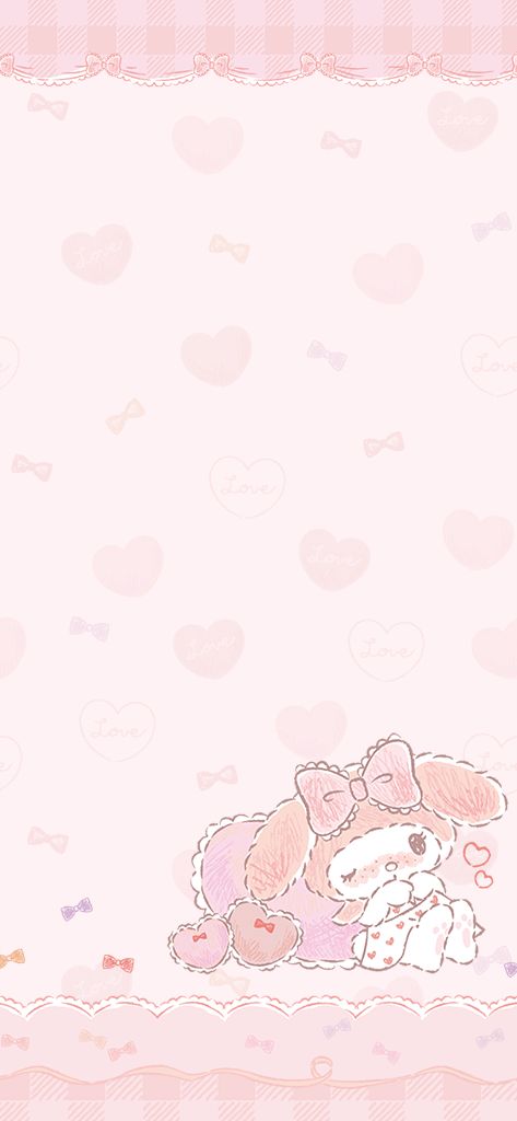 My Melody Iphone Theme, My Melody Wallpaper Homescreen, My Melody Phone Theme, Pink My Melody Wallpaper, My Melody Homescreen, Hello Kitty Layout, My Melody Theme, Hello Kitty Homescreen, Melody Aesthetic