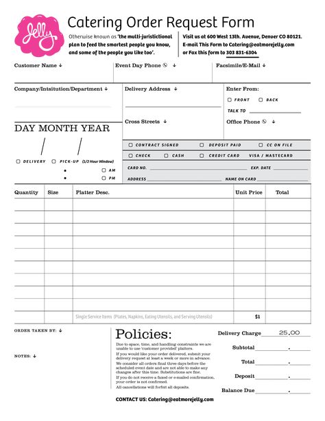 How to create a Catering Order Request Form? Download this Catering Order Request Form template now! Catering Tools And Equipment, How To Start Catering Business Home, Catering Business Forms, Catering Business Plan Template, Catering Business Plan, Catering Pricing Guide, Business Paperwork, Warehouse Restaurant, Food Truck Business Plan