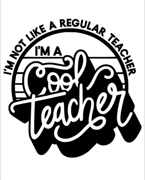 Teacher Svg Files Free, Teacher Svg Free, Teacher Shirts Svg, Silhouette Cameo Projects Beginner, Teacher Appreciation Svg, Diy Vinyl Projects, Cool Teacher, Cricut Projects Easy, Teacher Boards