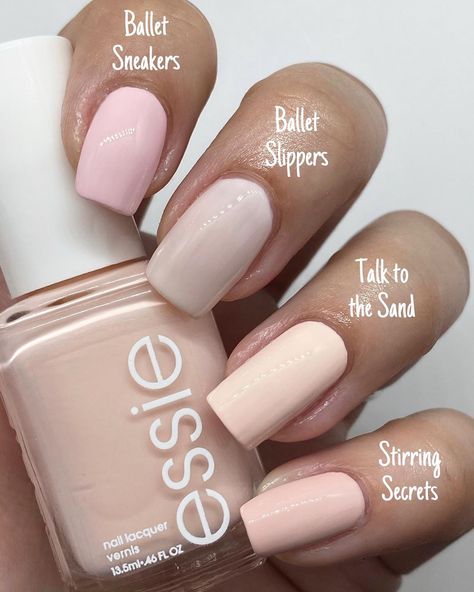 Essie Nail Polish Ballet Slippers, Nails Essie Colors, Essie Talk To The Sand, Essie Pedicure Colors, Essie Fiji Nail Polish, Essie Nail Polish Neutral, Essie Nude Colors, Nail Colors 2024 Spring, Best Essie Nail Color