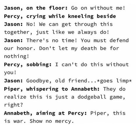 Jercy Headcannons, Pjo Funny, Percy Jackson Comics, Percy Jackson Humor, Percy Jackson Ships, Percy Jackson Head Canon, Persassy Jackson, Pjo Hoo, Seaweed Brain