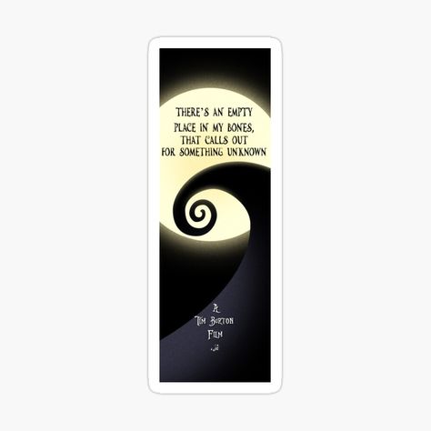 Get my art printed on awesome products. Support me at Redbubble #RBandME: https://www.redbubble.com/i/sticker/Tim-Burton-inspired-NIGHTMARE-BEFORE-CHRISTMAS-Halloween-BOOKMARK-by-bookdrunk/151981902.EJUG5?asc=u Nightmare Before Christmas Bookmark, Christmas Bookmarks, Nightmare Before Christmas Halloween, Tim Burton Films, Film Posters Vintage, Zodiac Art, Nightmare Before, Tim Burton, Before Christmas