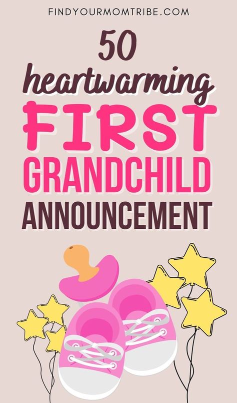 Want to announce your pregnancy to your parents? Here is a list of 50 first grandchild announcement ideas your parents will love! #announcement #firstgrandchild #cute #newborn #baby #granny #grandma First Grandbaby Quotes, New Grandma Announcement, Youre Gonna Be A Grandma Announcement, Expecting Grandma Quotes, Grandparents Announcement First Time, Im Going To Be A Grandma Quote, Grandma To Be Announcement, 1st Time Grandma Quotes, New Grandparents Announcement