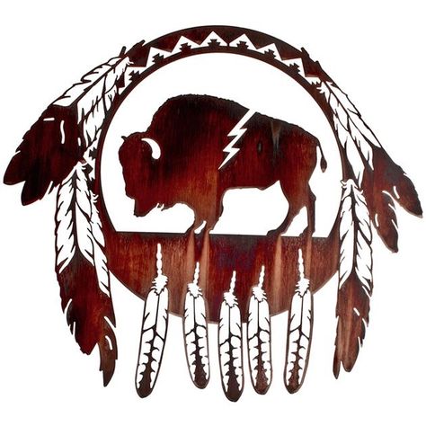 Native American Wall Art, Shield Wall, Buffalo Art, Native American Tattoo, Rustic Metal Wall Art, Native American Patterns, Native American Symbols, Native American Artwork, Native American Design