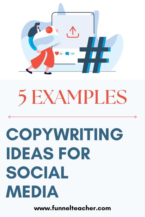 Looking for copywriting ideas for social media? In this article, we have compiled examples from successful brands and social media platforms. #FunnelTeacher #SalesFunnels #Copywriting #SocialMedia #CopywritingIdeas Copywriting Tips, Social Media Pages, Content Creation, Social Media Platforms, Email Marketing, Marketing Tips, Media Marketing, Online Marketing, Writers