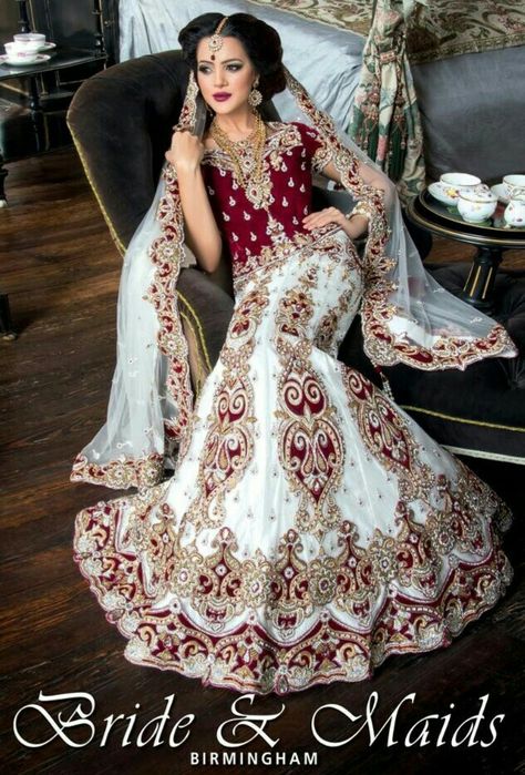 Red and white dress Asiana collection New Lehenga, Eastern Wear, Red And White Dress, Wedding Indian, Beautiful Pakistani Dresses, Lehenga Collection, Indian Inspired, Desi Girl, Indian Dress