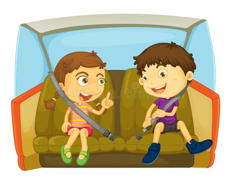 Rules For Kids, Car Vector, Alphabet Preschool, In A Car, Professional Business Cards, Car Safety, Child Safety, Kids Education, Children Illustration