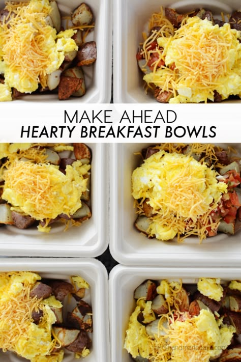 Packing Lunch, Easy To Make Breakfast, Breakfast Prep, Recipe 30, Breakfast Bowl, Breakfast On The Go, Breakfast Meal Prep, Make Ahead Breakfast, Bowl Recipe