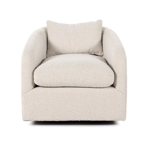 Living Room | TOPANGA SWIVEL CHAIR Swivel Barrel Chair, Perfect Chair, Reading Chair, Understated Luxury, Modern Accent Chair, Swivel Armchair, Modern Accents, Four Hands, Upholstered Arm Chair