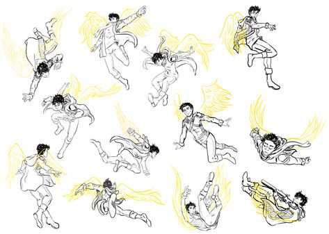 Aasimar Flying Poses. #flying #Aasimar #Wings #Pose #Angel Flying Drawing Reference Poses, Poses With Wings Drawing, Wings Flying Reference, Angel Posing Reference, Flying Together Reference, Angel Flying Reference, Flying Down Pose, Angel Wings Pose, Winged Character Poses Flying