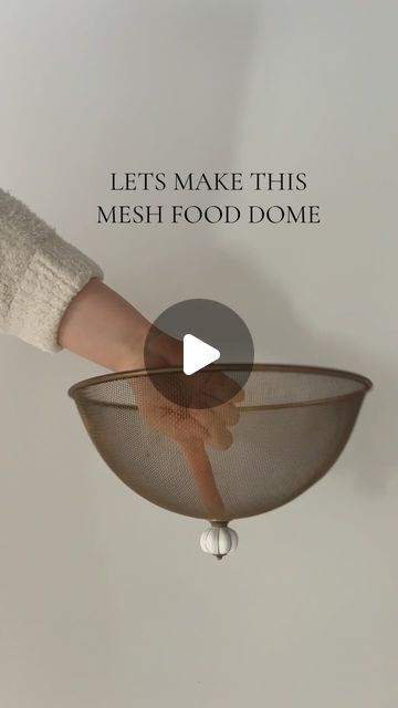 Jules | Interior Designer | Home Decor Content Creator on Instagram: "Here is how to make cute mesh food dome for your kitchen ✨
Save this idea for later" Food Domes, Designer Home, Content Creator, Interior Designer, Kitchen Decor, Mesh, The Creator, Interior Design, On Instagram