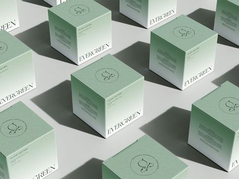 Mint Green Packaging, Green Box Packaging Design, Innovative Skincare Packaging, Green Skincare Packaging Design, Natural Skincare Packaging, Medical Skincare Packaging, Blue Skincare Packaging, Skincare Branding, Green Sticker