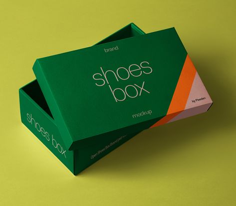 Shoes Psd Box Branding Psd Mockup on Pixeden Shoes Packaging, Shoe Packaging, Circle Business Cards, Candy Text, Packaging Template Design, Free Packaging Mockup, Sign Mockup, Shoes Box, Business Card Branding