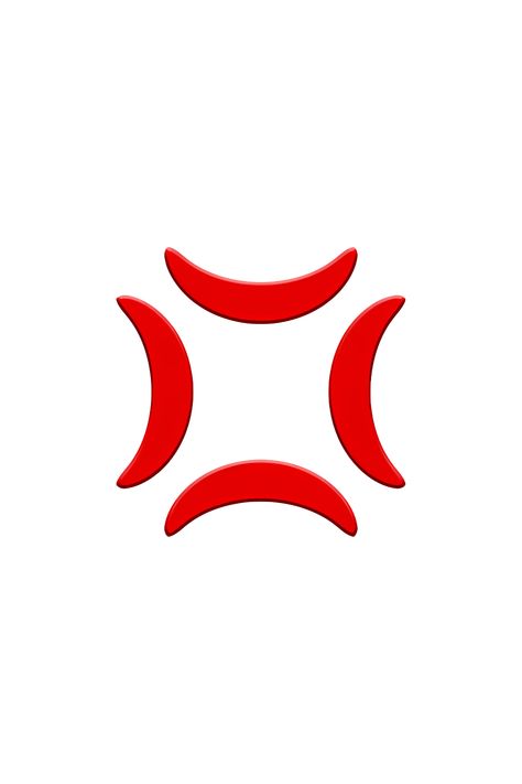 The anger symbol emoji 💢 depicts a red, stylized symbol that resembles a vein popping out of a forehead. The symbol is surrounded by a white cloud-like shape, which may represent steam or smoke emanating from the symbol. The overall effect is one of intense anger or frustration. Blue Emojis Png, Anger Emoji, Anger Symbol, Angry Emoticon, Blue Emojis, Emoji Ip, Png Emoji, Iphone Png, Emoji Copy