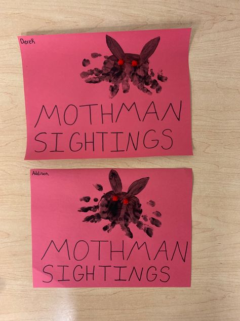 Mothman Party, Mothman Crafts, Cryptid Crafts, Mothman Sightings, Taylors Version, Halloween Party Themes, Trunk Or Treat, Classroom Fun, Grad School